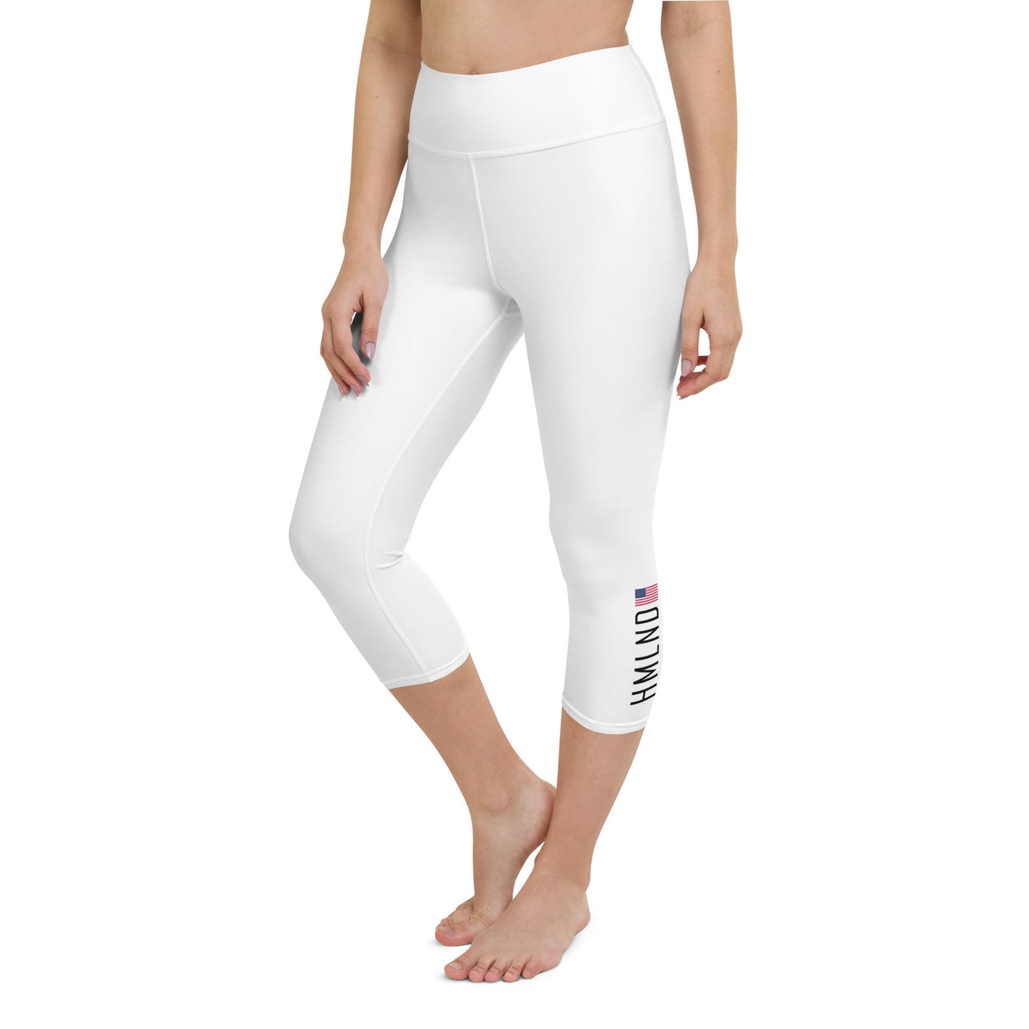 HMLND 4W Stretch Capri Leggings White - HomelandCo.